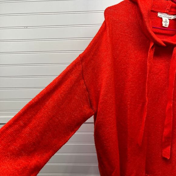 H&M LOGG Label of Graded Goods Orange Hooded Oversized Wool Blend Sweater Size M - Picture 4 of 12